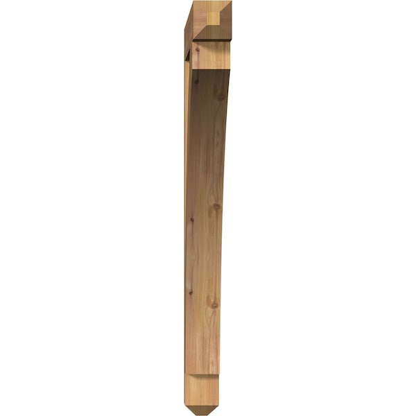 Thorton Craftsman Smooth Bracket, Western Red Cedar, 3 1/2W X 34D X 40H